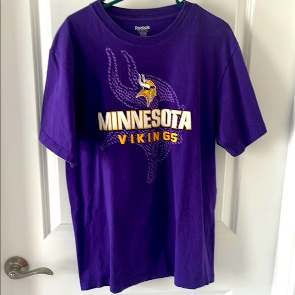 Reebok Minnesota Vikings Purple T-Shirt - Picture 1 of 4
